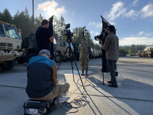 Behind the scenes of the Washington Army National Guard shoot