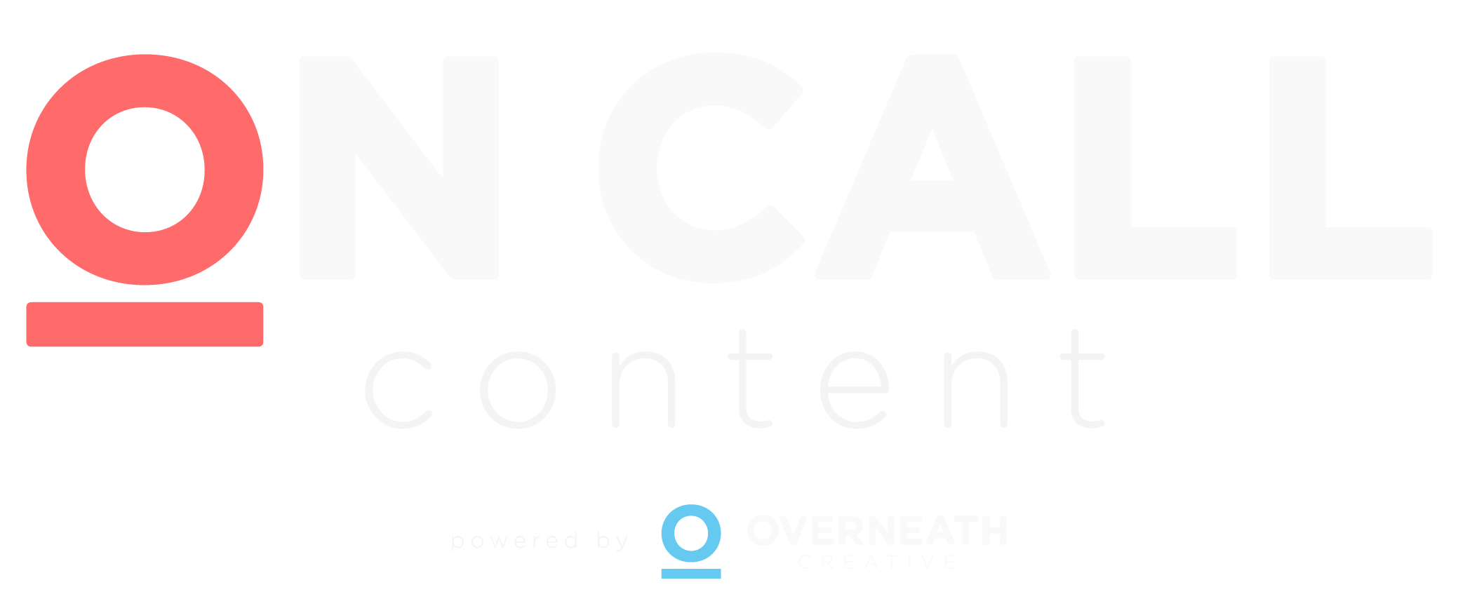 OnCall Content logo with ‘Powered by Overneath Creative’ tagline