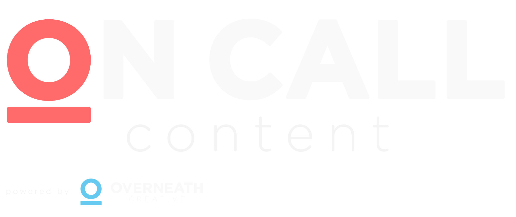 OnCall Content logo with ‘Powered by Overneath Creative’ tagline